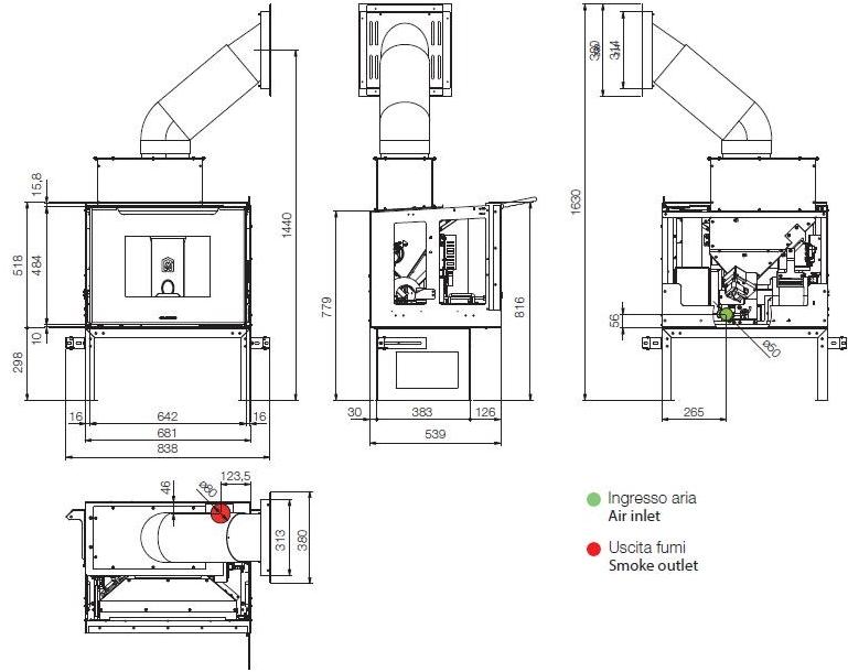 Jolly Mec Топка для камина на пеллетах с классом a + wifi Sistemi ad aria sun-id-1504586 - Вид №3