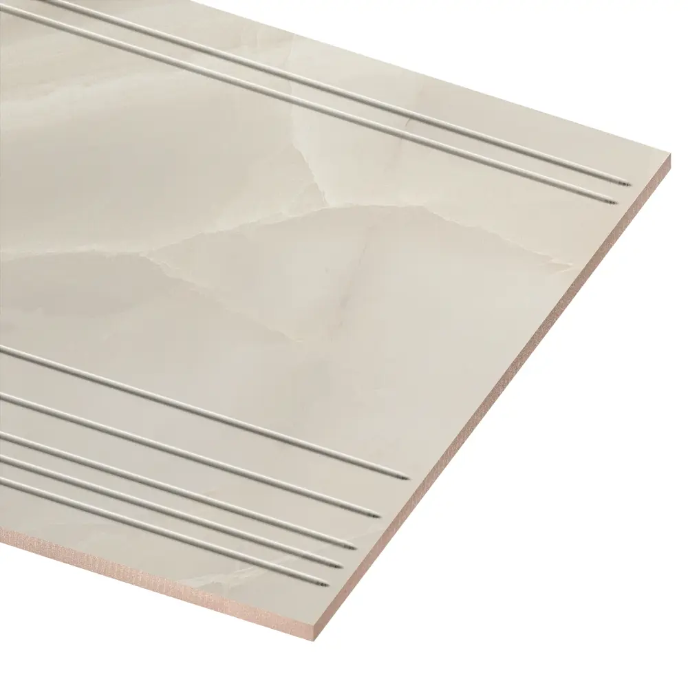 Ступенька с прямыми краями Onika 04 120x30 см керамогранит цвет бежевый 4 шт ALMA CERAMICA STLM-2105251 - Вид №1