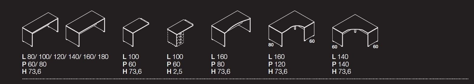 Секционный рабочий стол Las Mobili Oxi ARCH-00136651 - Вид №2