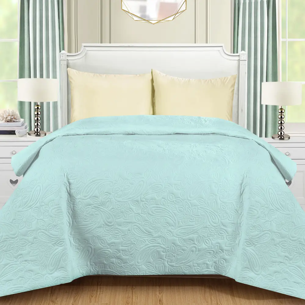 Покрывало «Lima», 180х200 см, полиэстер, цвет голубой Santreyd STLM-2211932 - Вид №3