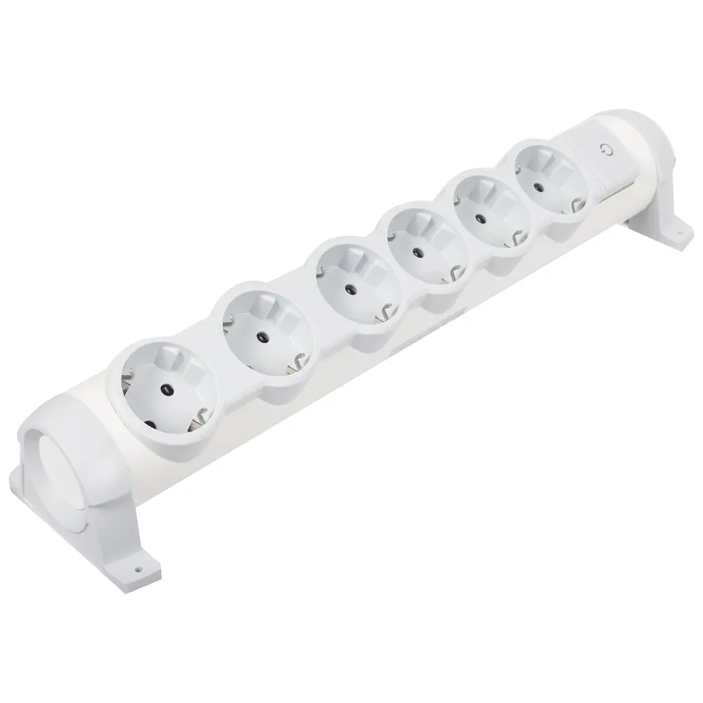 Колодка для удлинителя Legrand 6 розеток с заземлением 3500 Вт цвет белый STLM-2184318