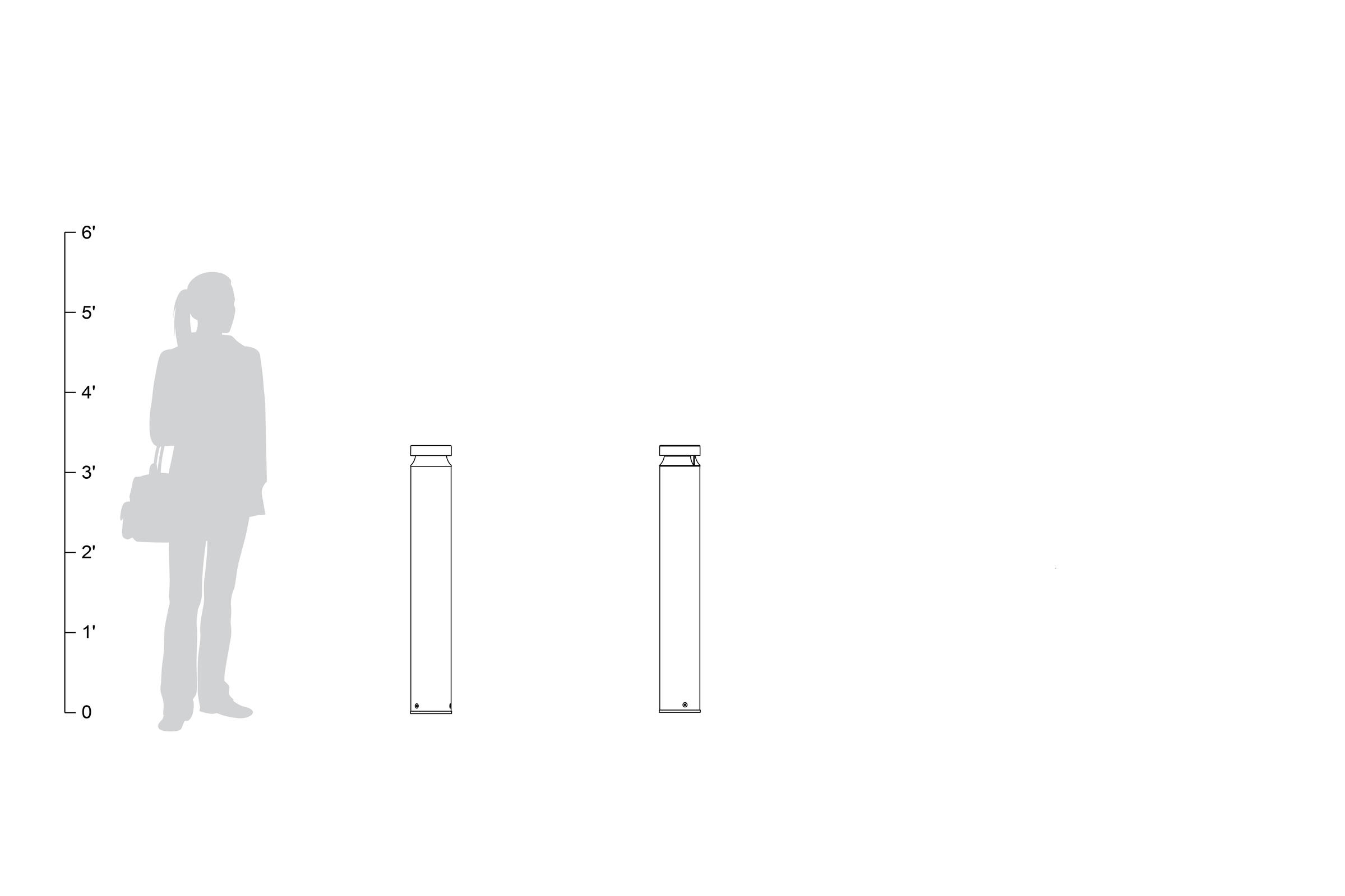 FSRT241 Столбик Helio, серия 600  Forms-surfaces  - Вид №17