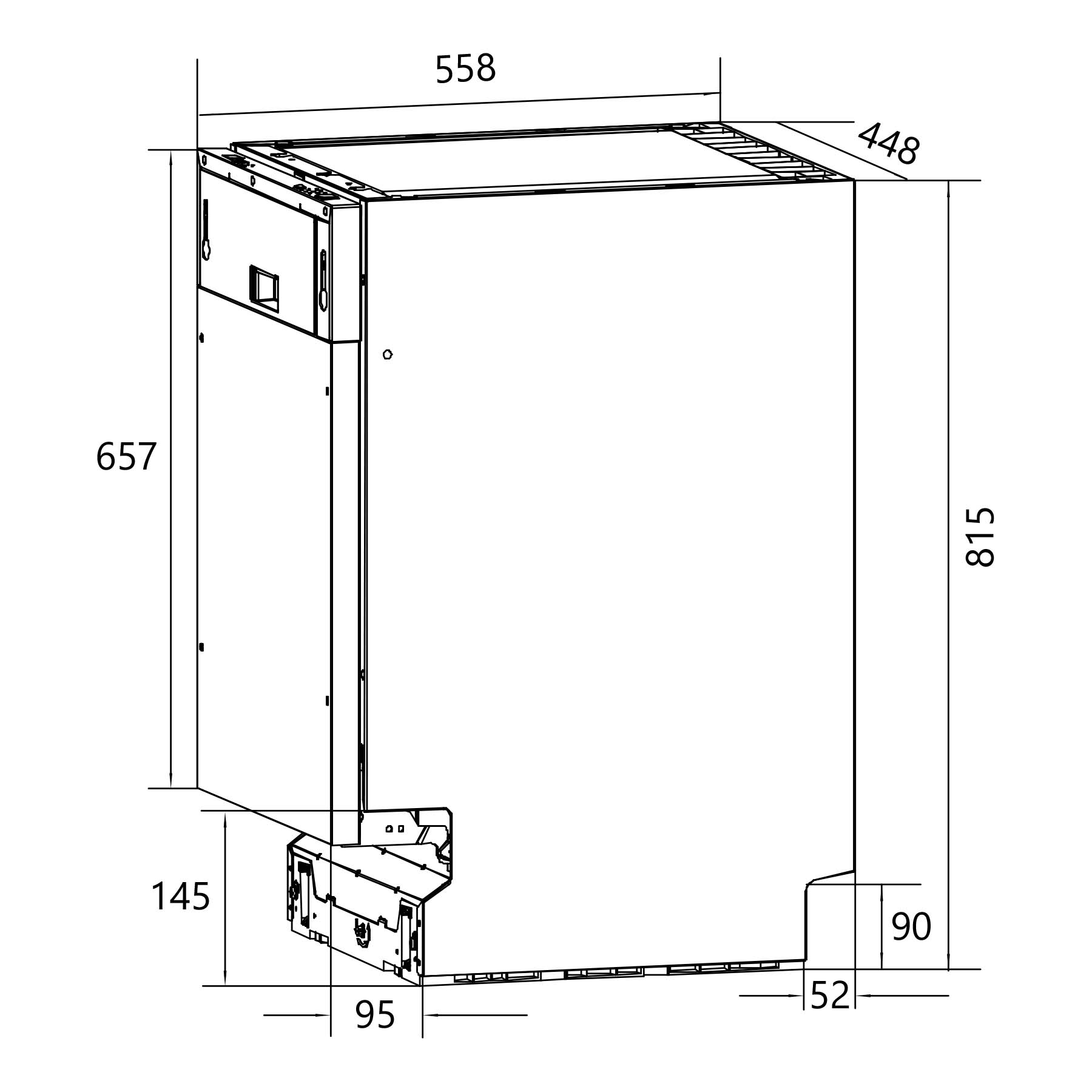 9100686 Встраиваемая посудомоечная машина Thomson DB30S52I01 STDN-0066446 - Вид №12