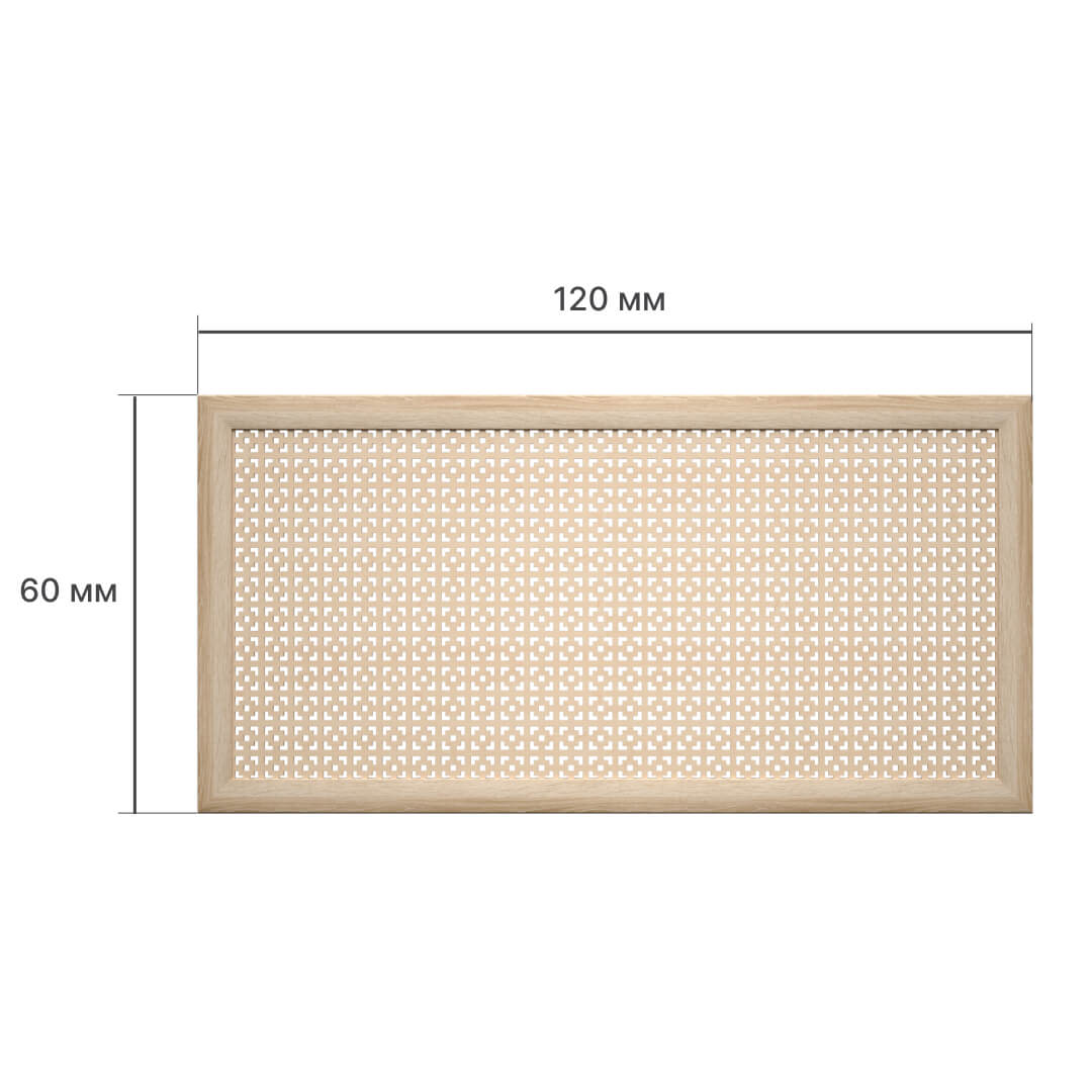 Экран для радиатора 120х60 см Дамаско дуб винтаж STELLA Standart STSR-1137 - Вид №2