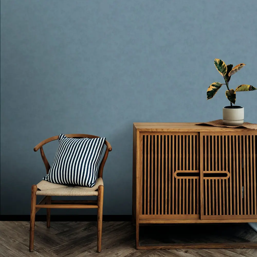 Santreyd Plaster — флизелиновые обои синего цвета с текстурой штукатурки 89370725 STLM-1374903 - Вид №3