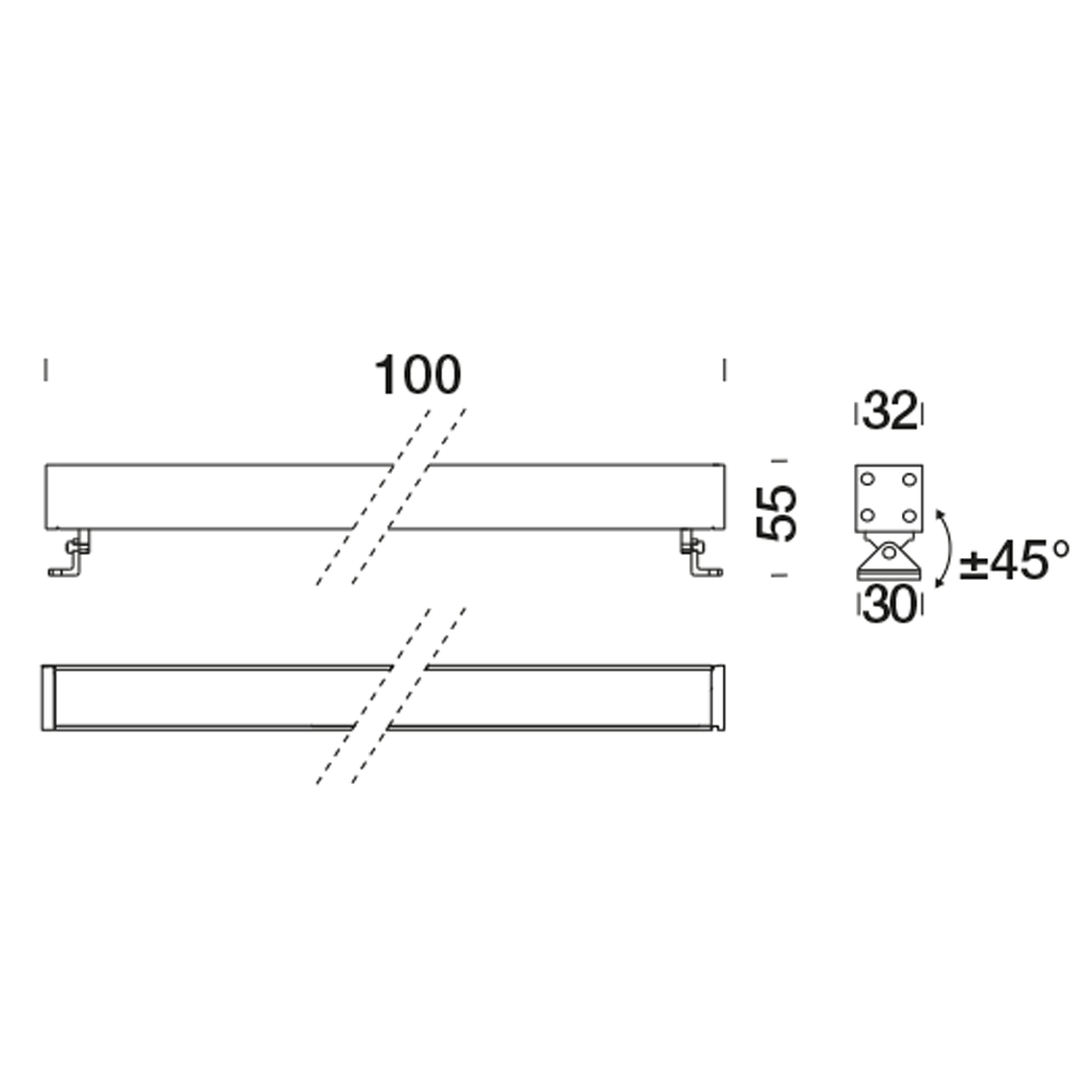 8411111 Подсветка стены Platek MINI CORNICHE Applique  MINI CORNICHE Applique 100 mm - LED 3000K 13°  - Вид №10