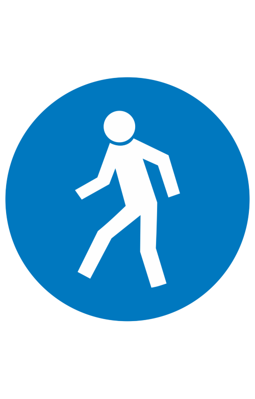 68519 Знак "Проход здесь"  Предписывающие знаки размер 100 х 100 мм Спецодежда 