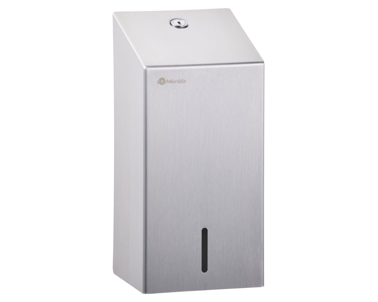 BSM401 Контейнер для туалетной бумаги STELLA, вместимость до 400 листов, матовая сталь Merida 