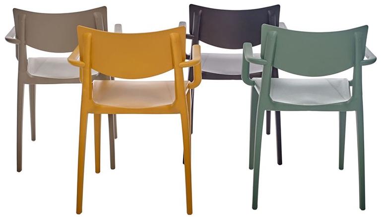 Ezpeleta Штабелируемый садовый стул из полипропилена с подлокотниками  Mn-tow00  - Вид №4