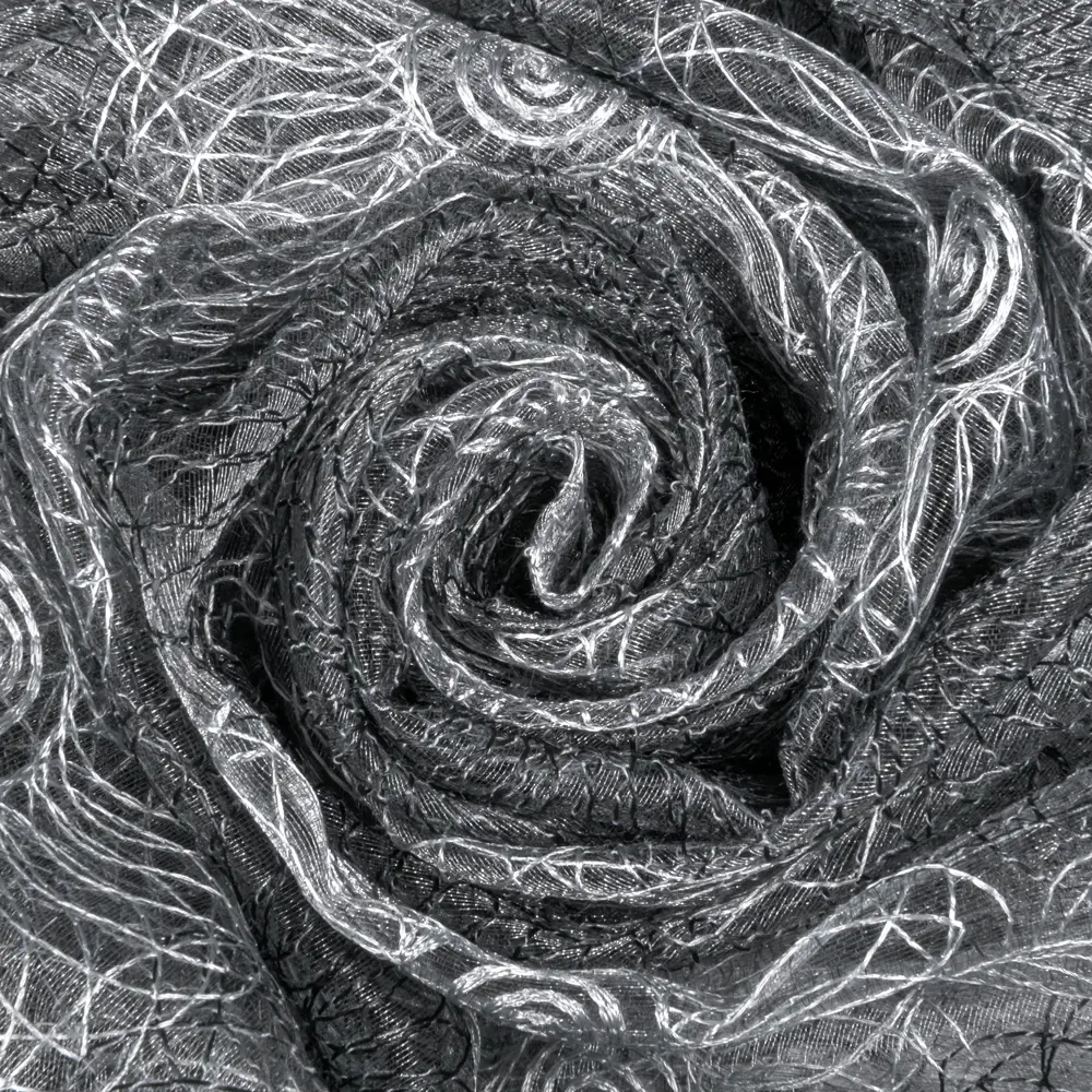 Тюль на ленте «Одуванчик», 150х270 см, орнамент, цвет серый ТОРГОВЫЙ ДОМ ТЕКСТИЛЬ STLM-2004762 - Вид №1