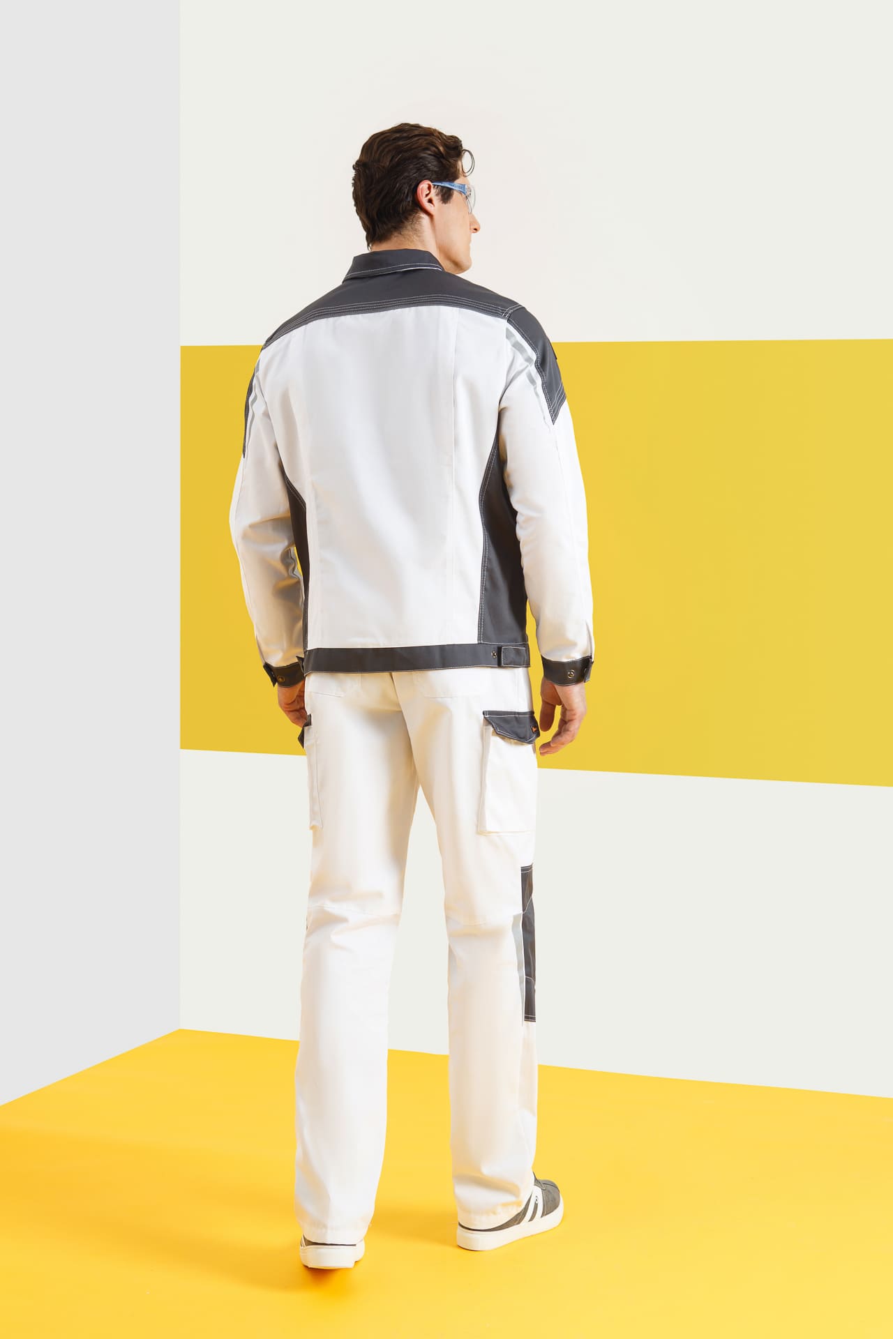 4974829 Костюм  NEW белый графит STATUS  Летняя спецодежда  размер 56-58/170-176  - Вид №7