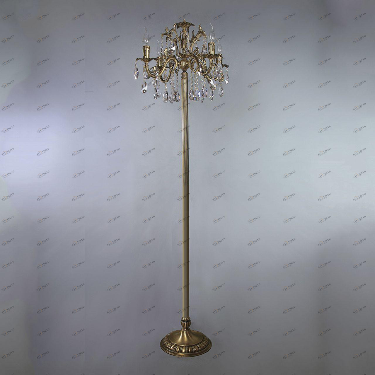 Торшер Ambiente Granada 2118F/4 AB Tear Drop AMBIENTE ПОД СТАРИНУ, СВЕЧА, ЭЛИТНЫЕ 180686 Бронза 