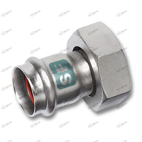 619359M54238 SANHA 19359M пресс.-фит. без силикона резьб.соед.,пл.упл.,нерж. 54x23/8 мм 