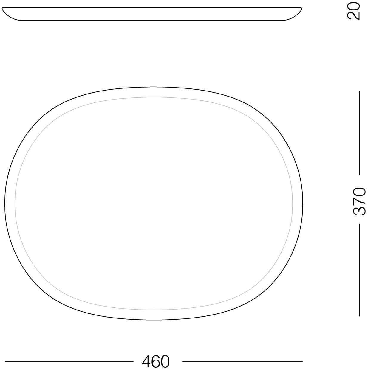 EMKO Поднос овальный из ясеня Naïve Naive sun-id-1378354 - Вид №6