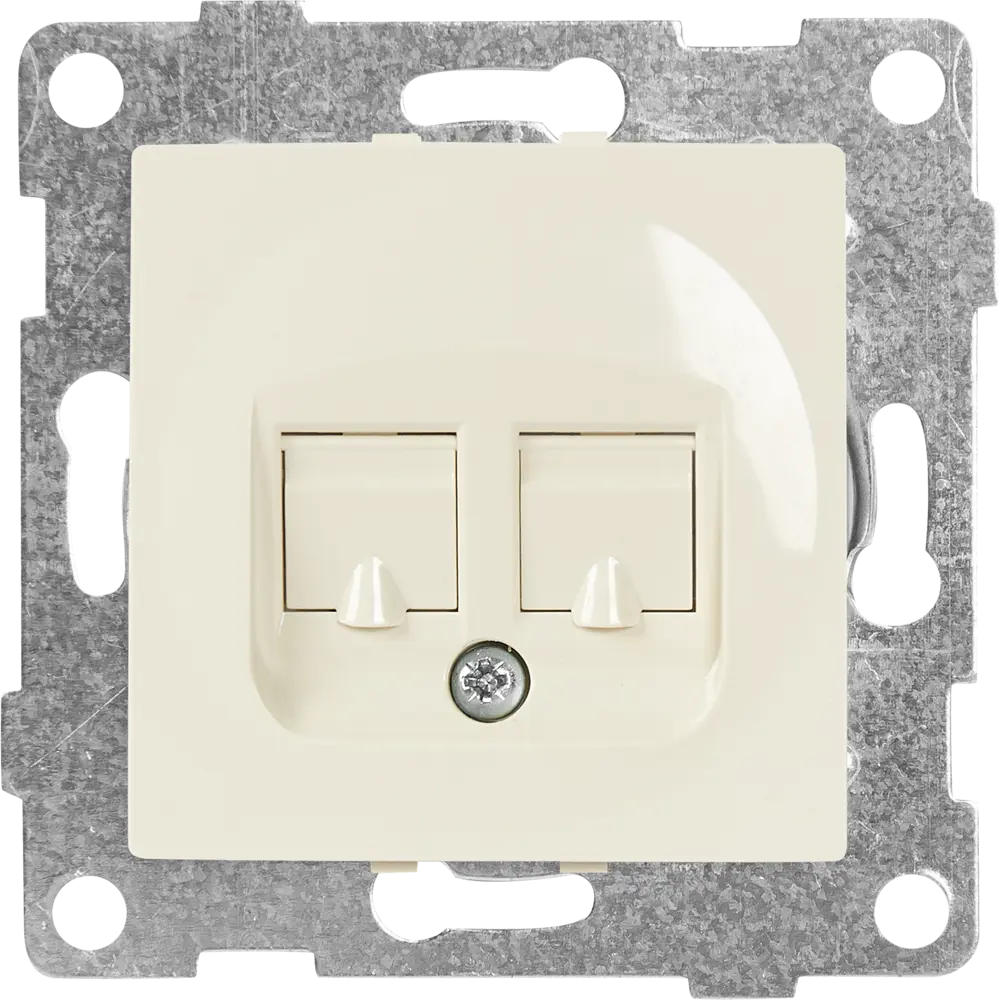 GUSI Electric Ugra — встраиваемая компьютерная розетка RJ45 с двумя портами 83864418
