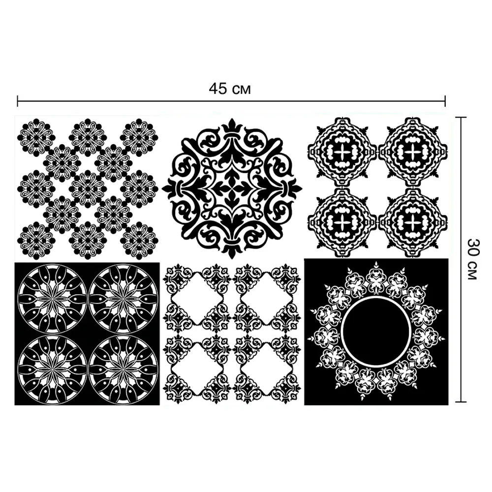 Deco-стикеры Арабеска 15x15 см 85381079 STLM-2197316 Santreyd 