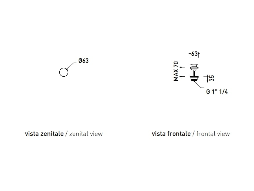 Свалка из нержавеющей стали Ceramica Flaminia ARCH-00126758 - Вид №2