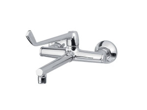 Настенный смеситель для раковины с 2 отверстиями