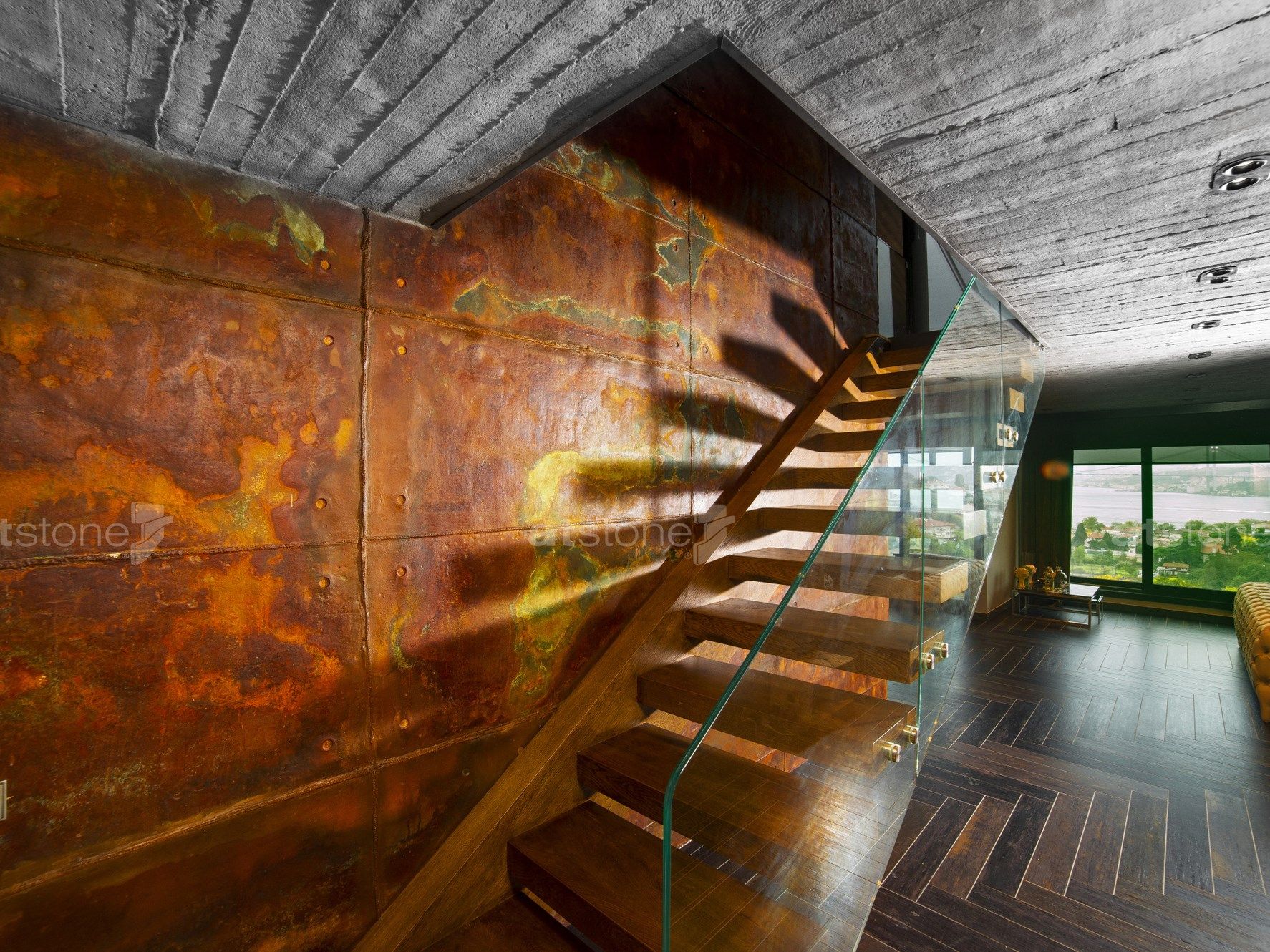 Трехмерная панель из стекловолокна для внутреннего / наружного применения с эффектом цемента Artstone Panel Systems HORMIGON ARCH-00071717 - Вид №2