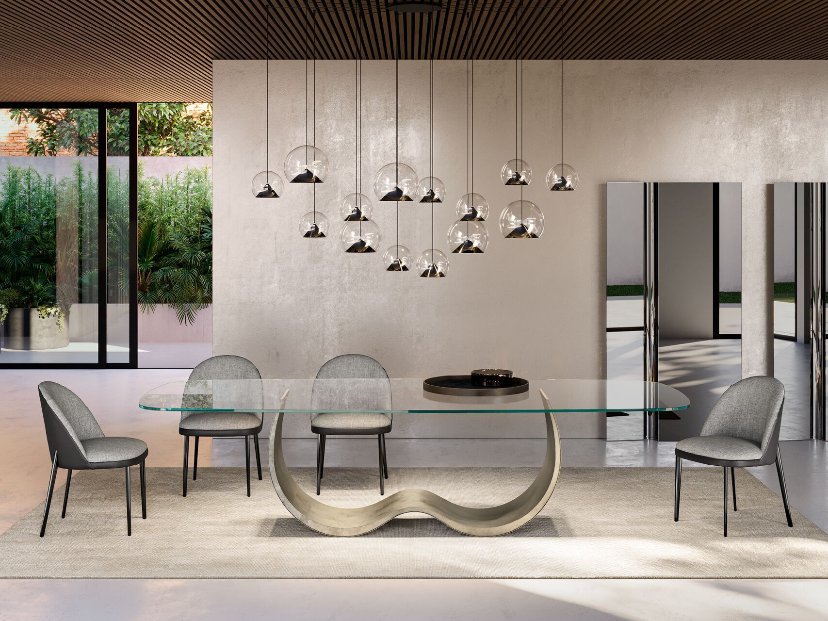 Прямоугольный Хрустальный обеденный стол EFORMA пассаты ARCH-00039580 - Вид №2