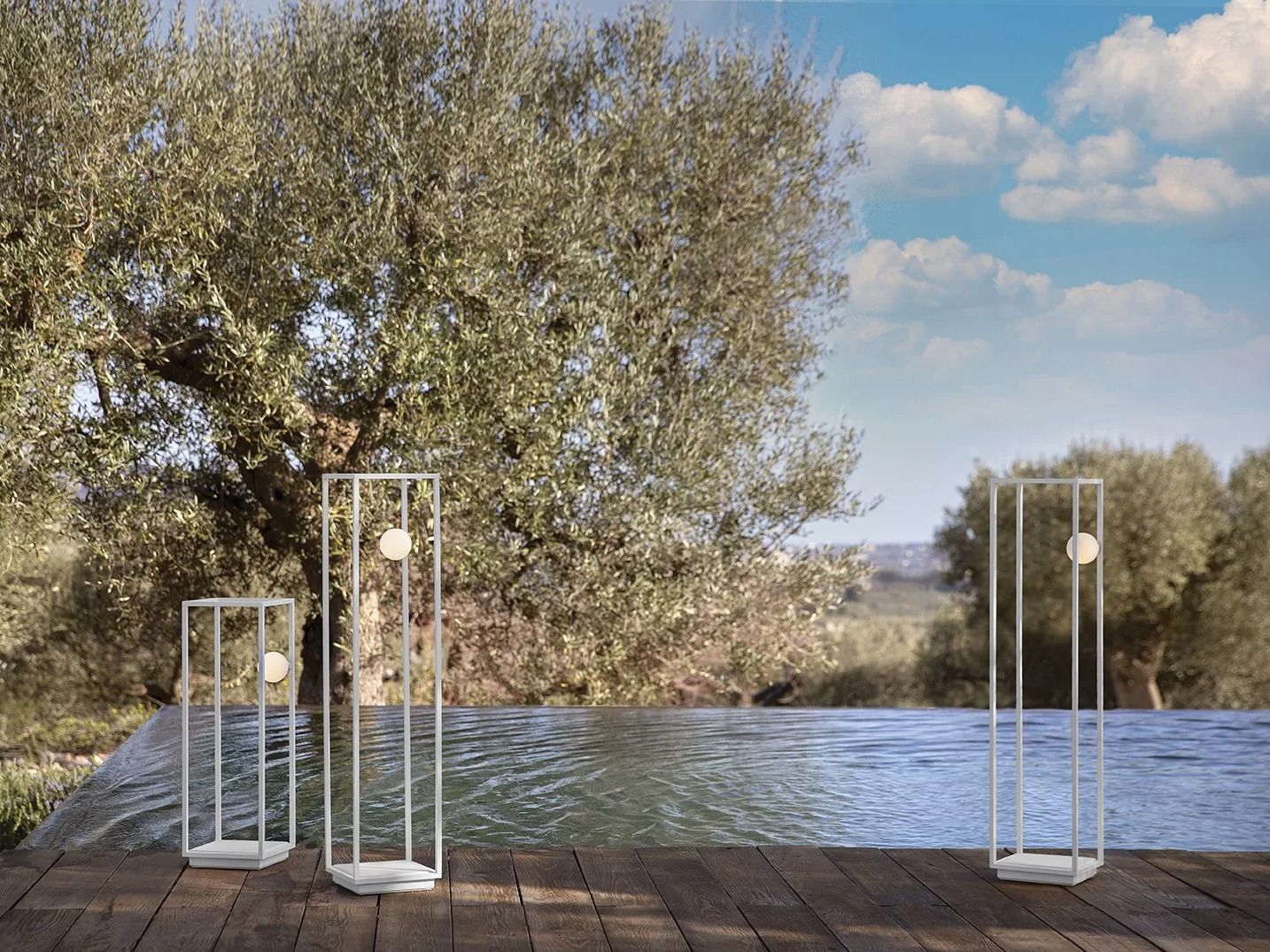 Алюминиевый светодиодный торшер с лотком Karman Abachina ARCH-00033930