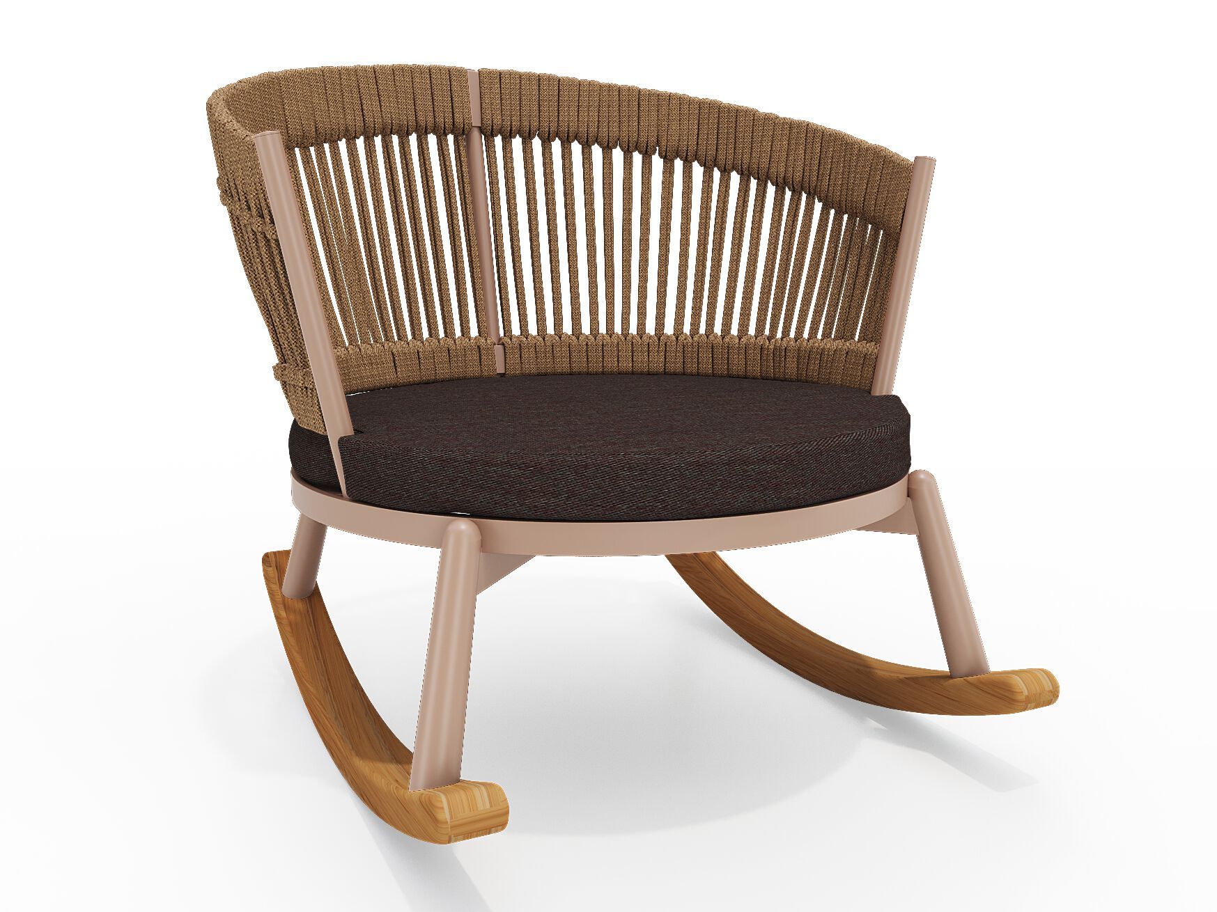 Кресло-качалка из веревки и алюминия YAAZ Черепаха ARCH-00012704 - Вид №2