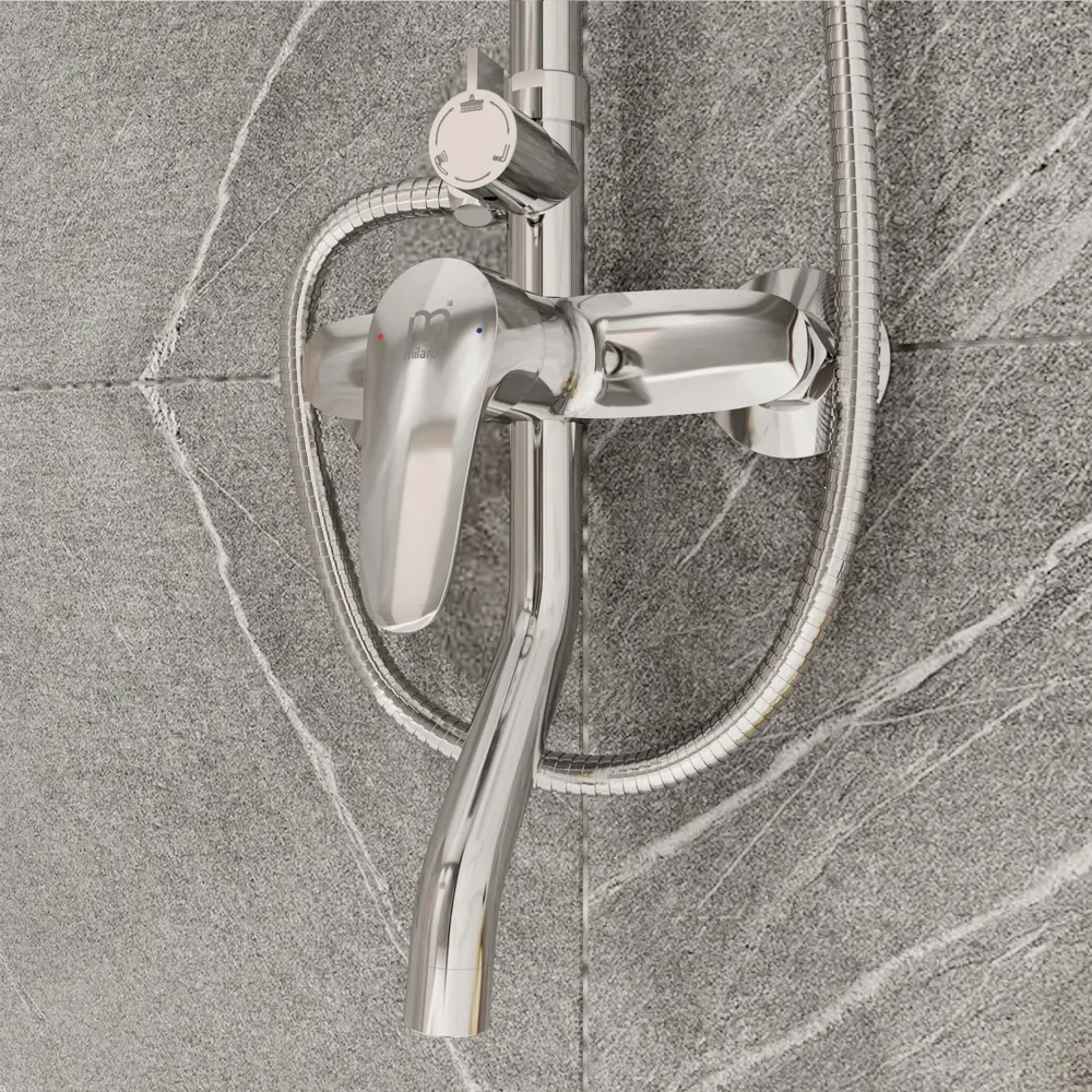 Верхний душ со смесителем Milardo Simp SIMSB1FM06 1 режим STLM-2081669 - Вид №3