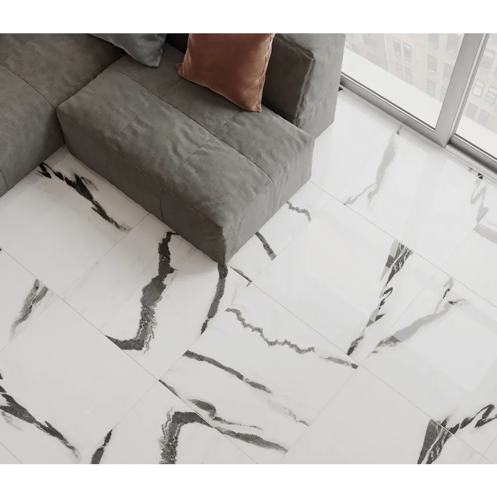 Керамогранит Super Panda 60x60 см 1.44 м² цвет белый Santreyd STLM-2086823 - Вид №3