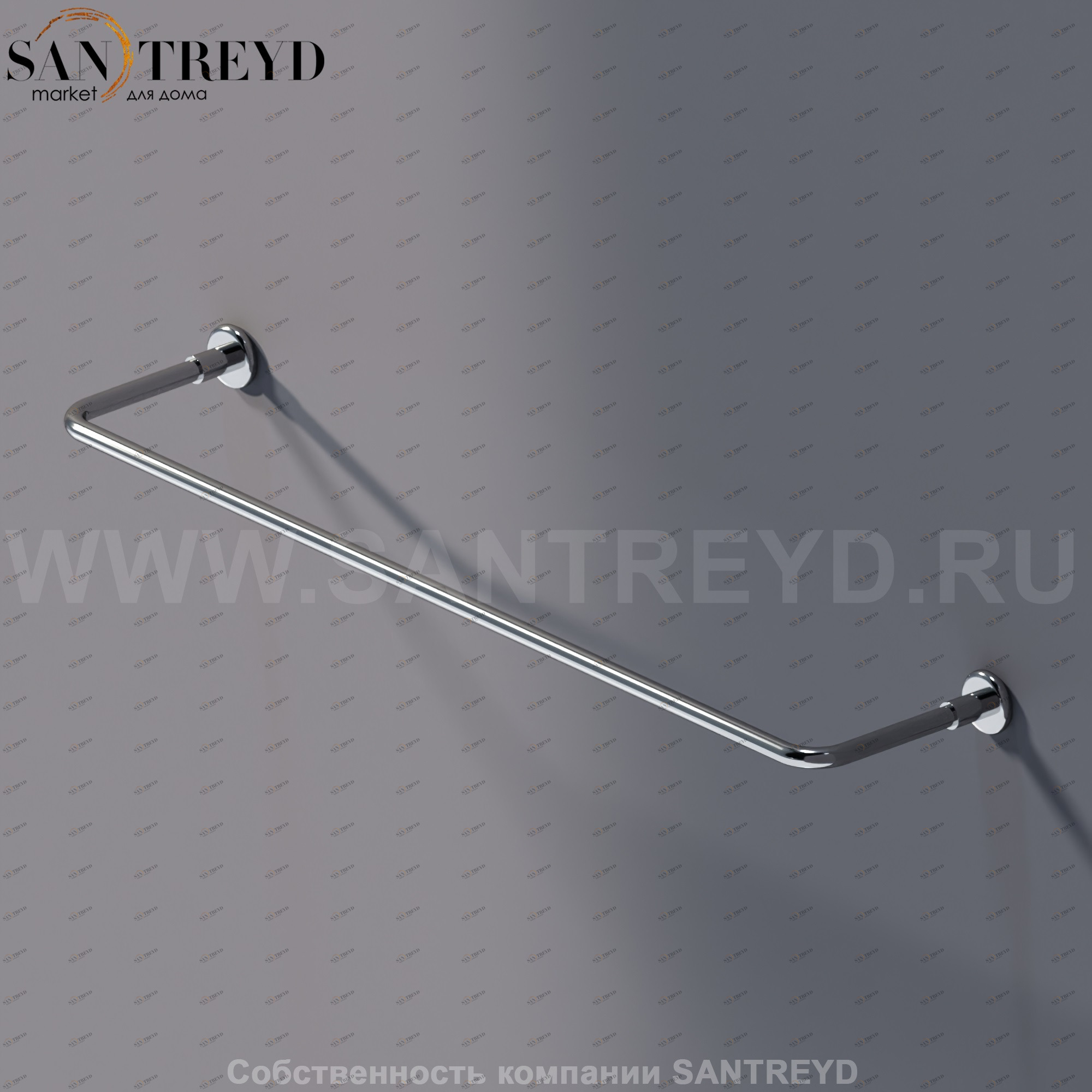 Agape O Полотенцедержатель 43 см хромированный AFER0858A Аксессуары O