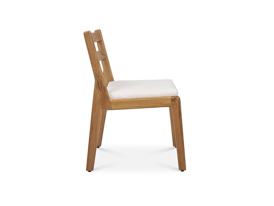 Стул из тикового дерева с мягким сиденьем Walters Laurel ARCH-00025326 - Вид №1