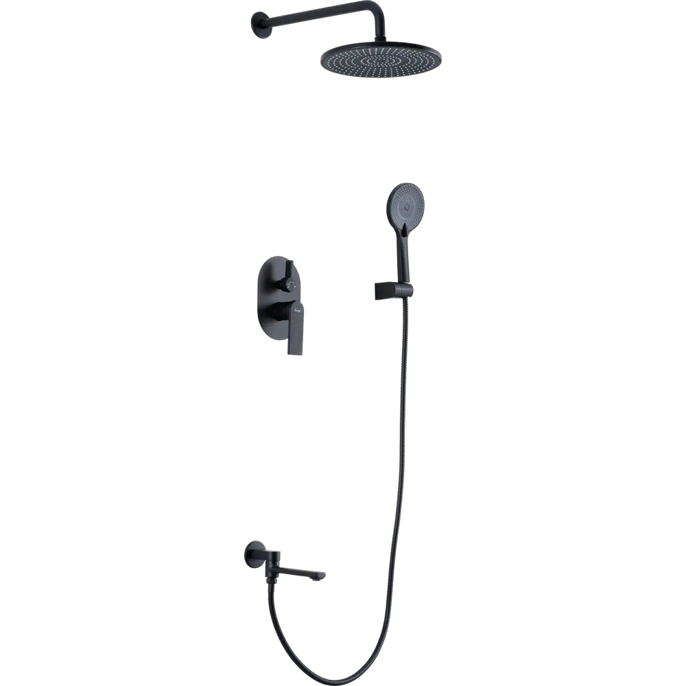 Душевая система Frap Arne F71204-6 скрытого монтажа цвет черный матовый 89359064 STLM-2096042 