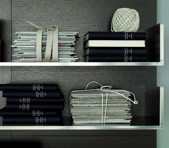 Модульная стенка для хранения, прикрепленная к стене, покрытой лаком из дерева Misuraemme Santreyd sun-id-1348020 - Вид №1