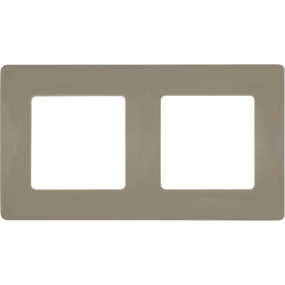 Рамка для розеток и выключателей Legrand Etika 2 поста, цвет светлая галька STLM-2013652