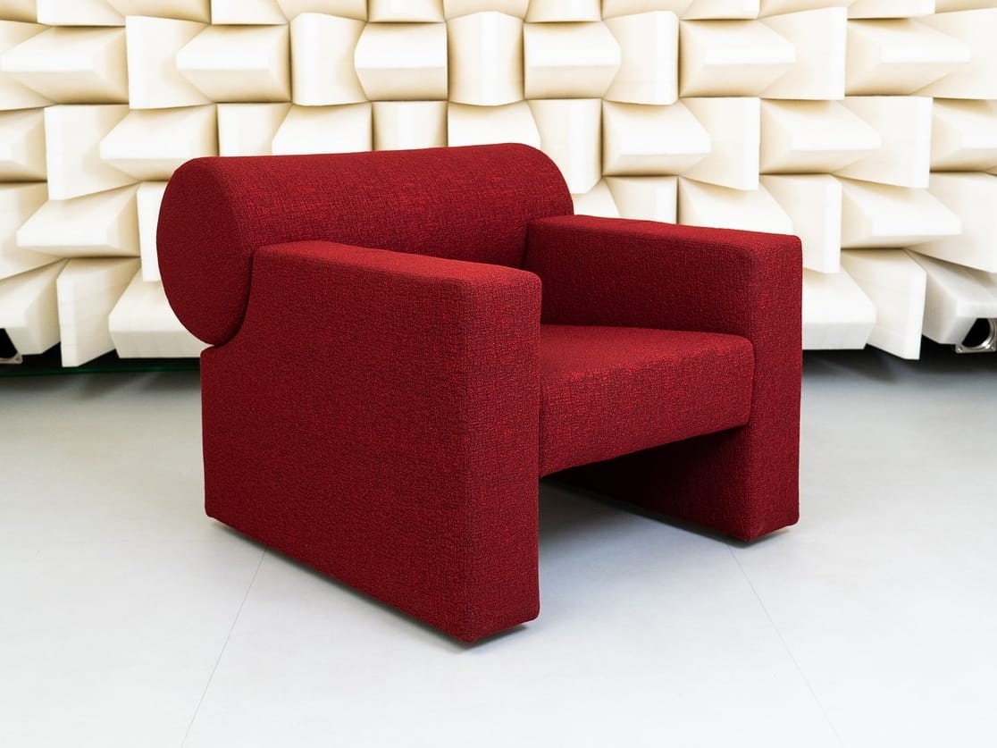 Акустическое тканевое кресло с подлокотниками Caimi Brevetti цилиндр ARCH-00136816 - Вид №1