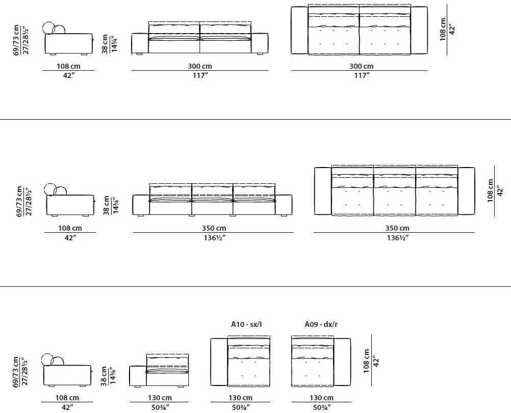 BAXTER Кожаный диван Miami sun-id-1384615 - Вид №10