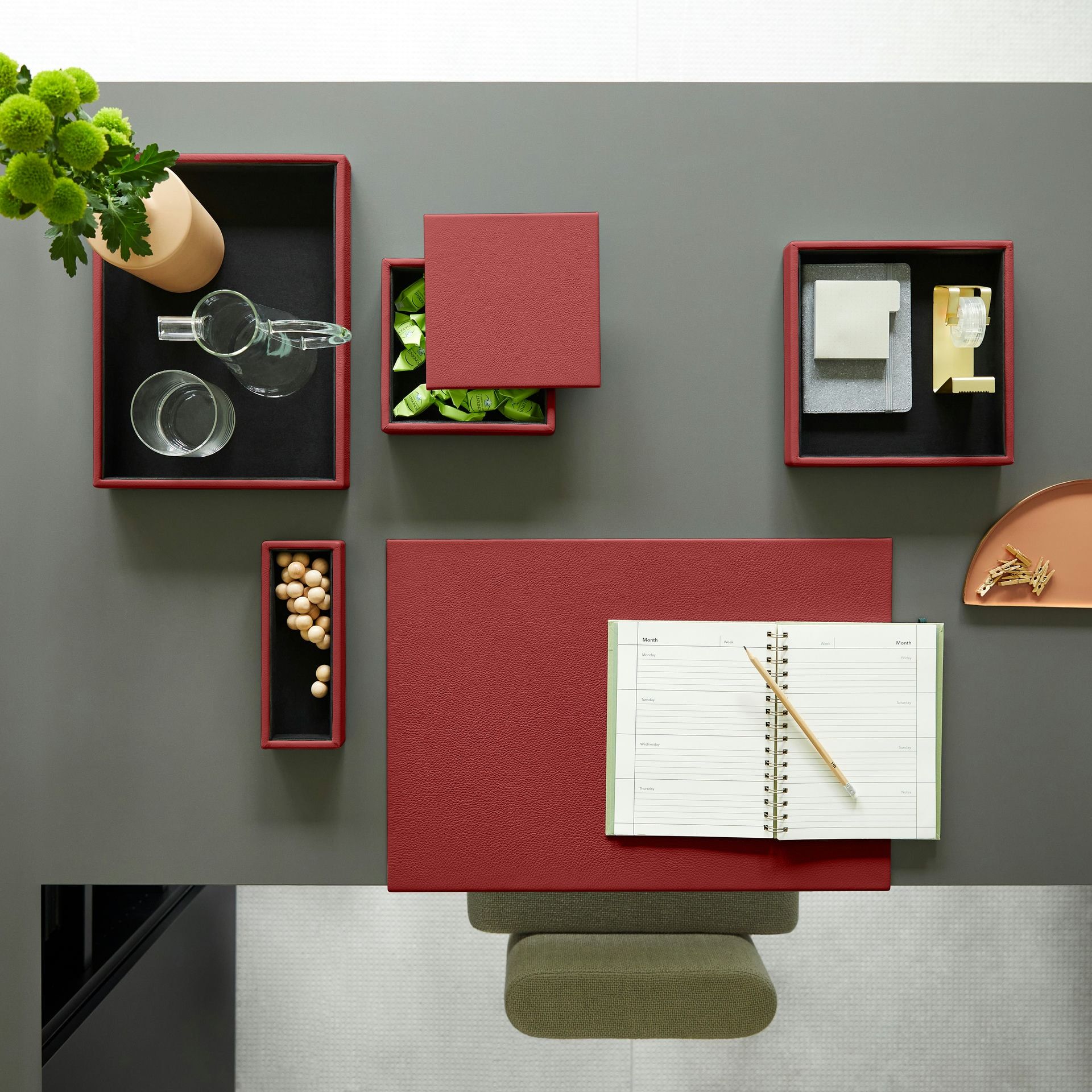 Кожаный лоток для документов EGLOOH Афина ARCH-00007159 - Вид №22