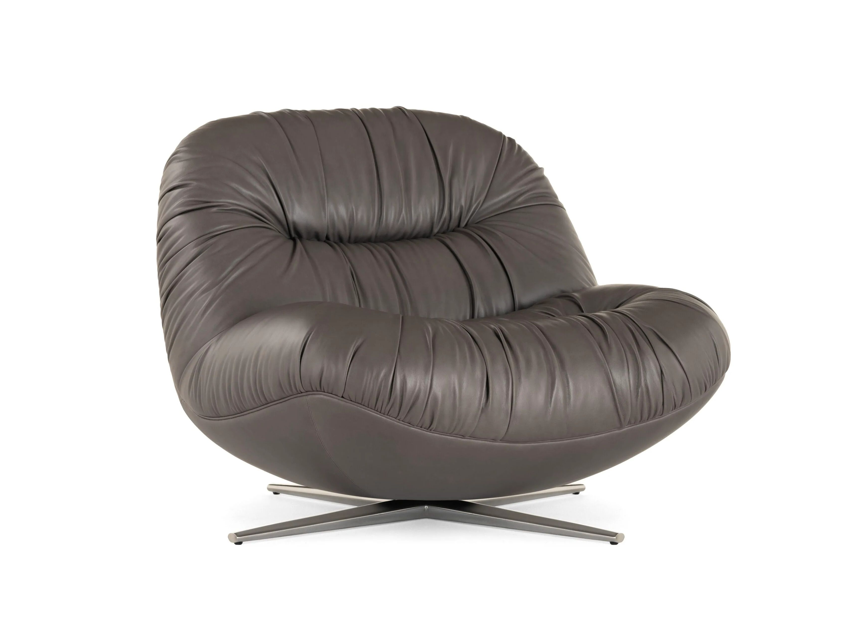 Вращающееся кресло из ткани и кожи Visionnaire AURA ARCH-00110208