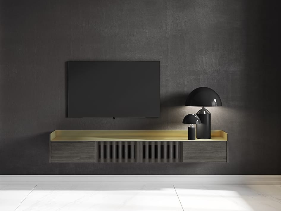 Деревянный подвесной шкаф для телевизора с распашными дверцами Punt Стокгольм ARCH-00113466