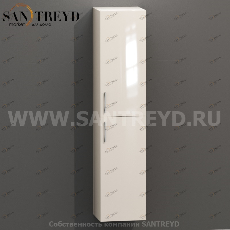 MDC016 Высокий шкаф с двумя створками 160 см бежевый Globo 4ALL Италия Ceramica Globo