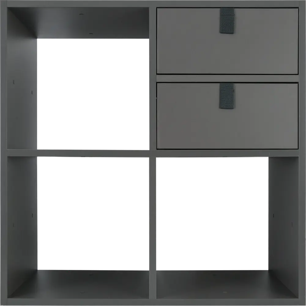 Стеллаж КУБ 4 секции 70.5х70.5х32 см ЛДСП цвет графит Santreyd STLM-2158818 - Вид №5