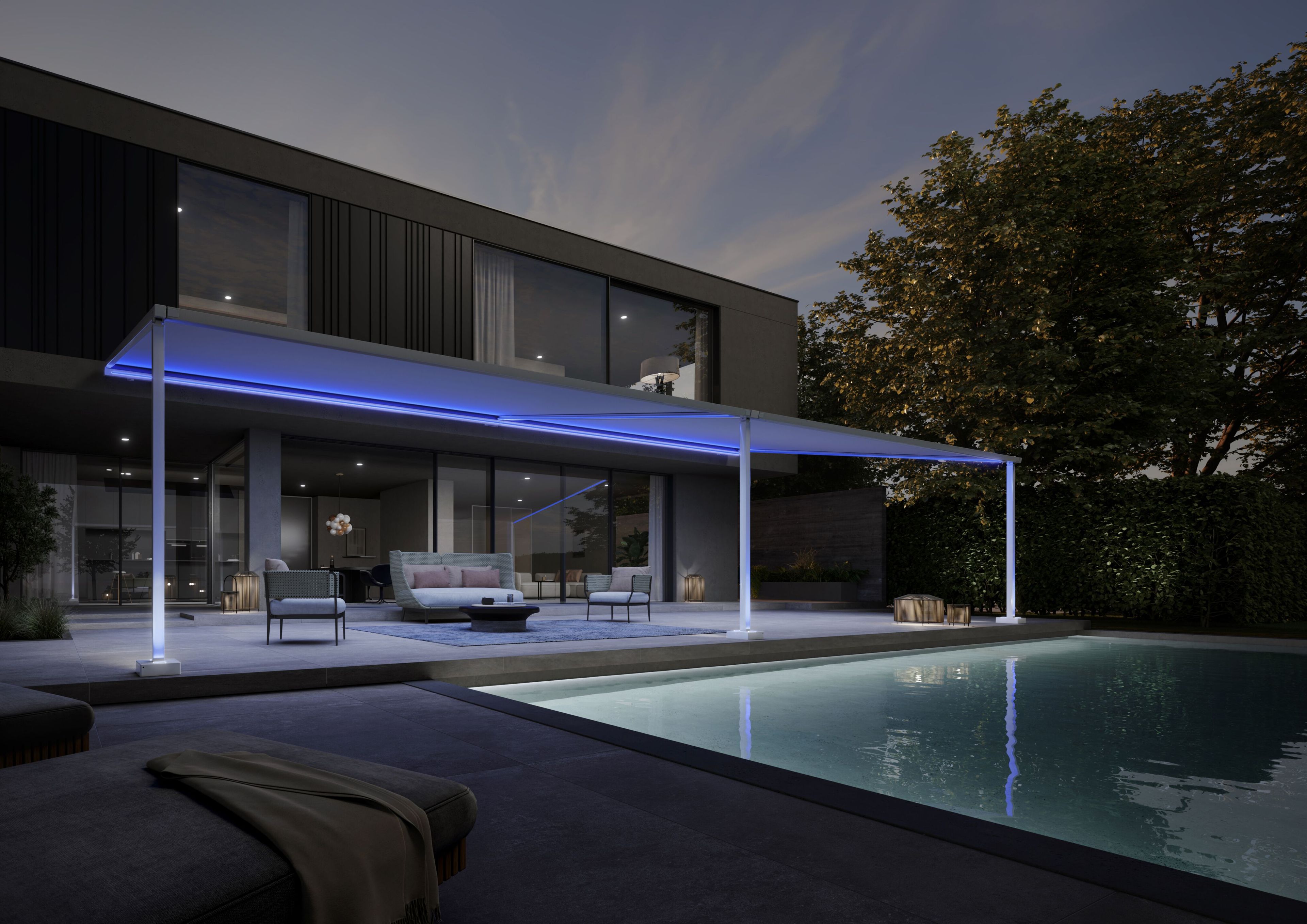 Навес для мусорного ведра с системой привода с двигателем markilux MARKILUX PERGOLA STYLE ARCH-00050073 - Вид №4