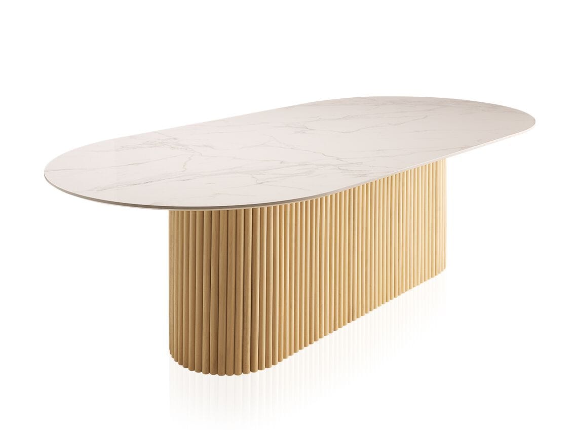 Деревянный овальный обеденный стол Vela Arredamenti IKARO WOOD ARCH-00107457 - Вид №1