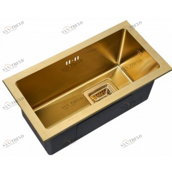 Мойка Zorg SZR-2344 G BRONZE, Zorg SZR 2344 G BRONZE Мойка кухонная прямоугольная Zorg 