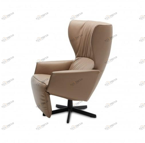 JORI Откидывающееся кожаное кресло с подставкой для ног sun-id-1439576