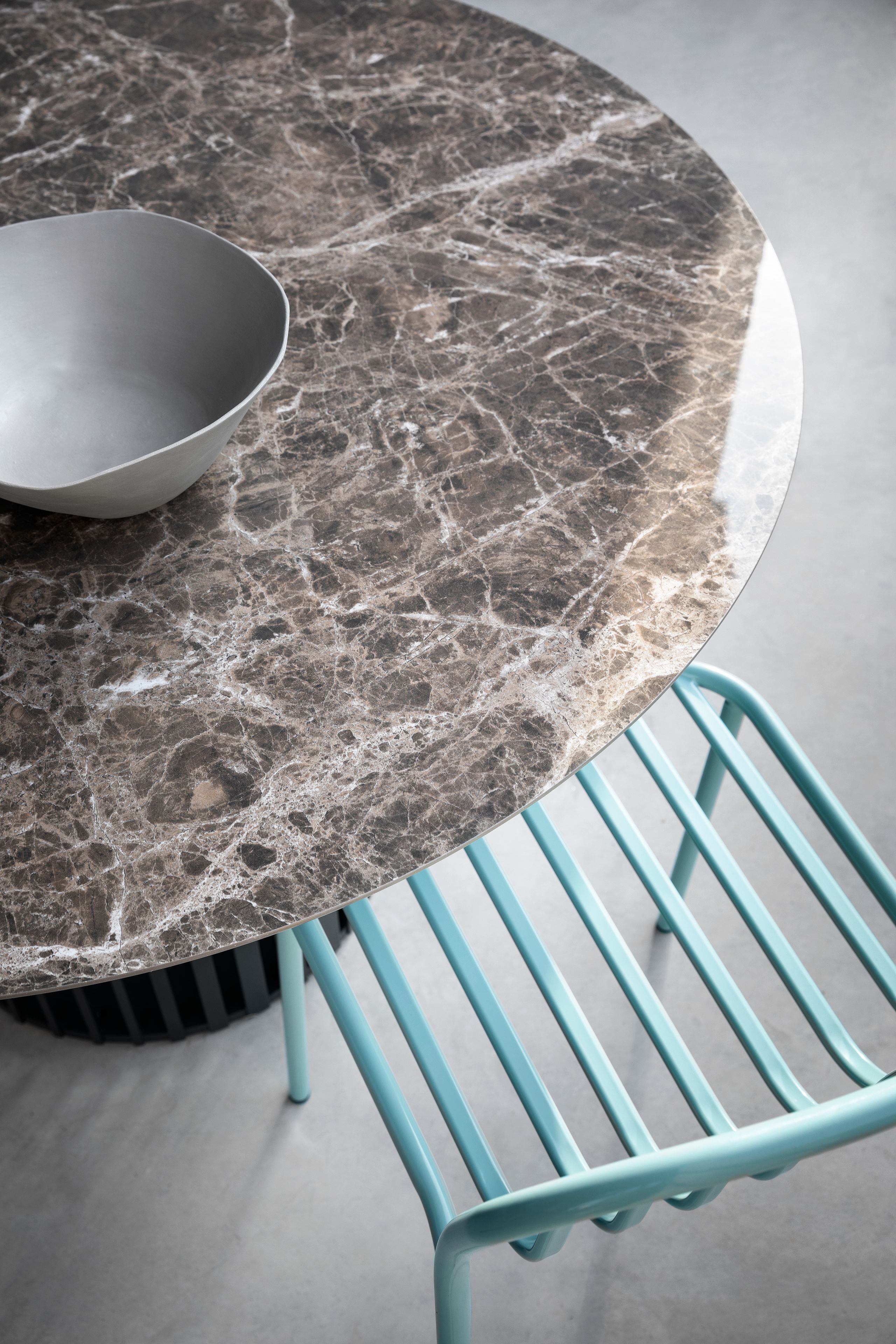 Металлический штабелируемый стул с открытой спинкой TrabA' Metis ARCH-00141371 - Вид №11