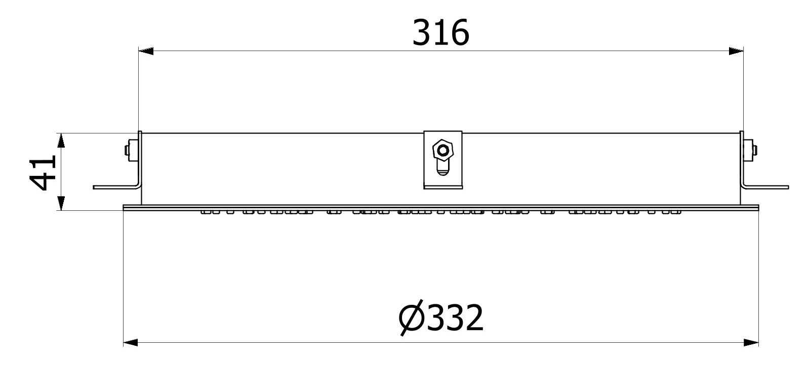 Круглая потолочная душевая головка из нержавеющей стали IB Monamour ARCH-00005037 - Вид №1