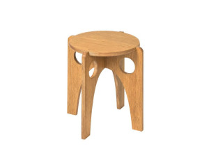 Дубовый табурет