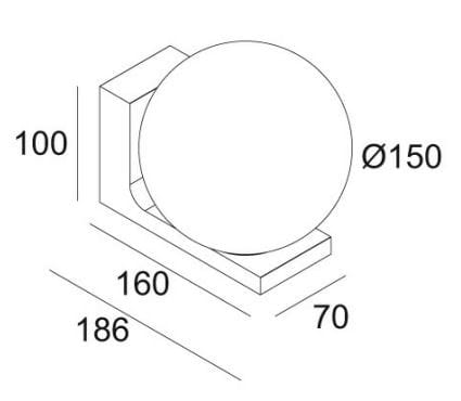 Металлическая светодиодная наружная настенная лампа Deltalight ARCH-00060542 - Вид №8