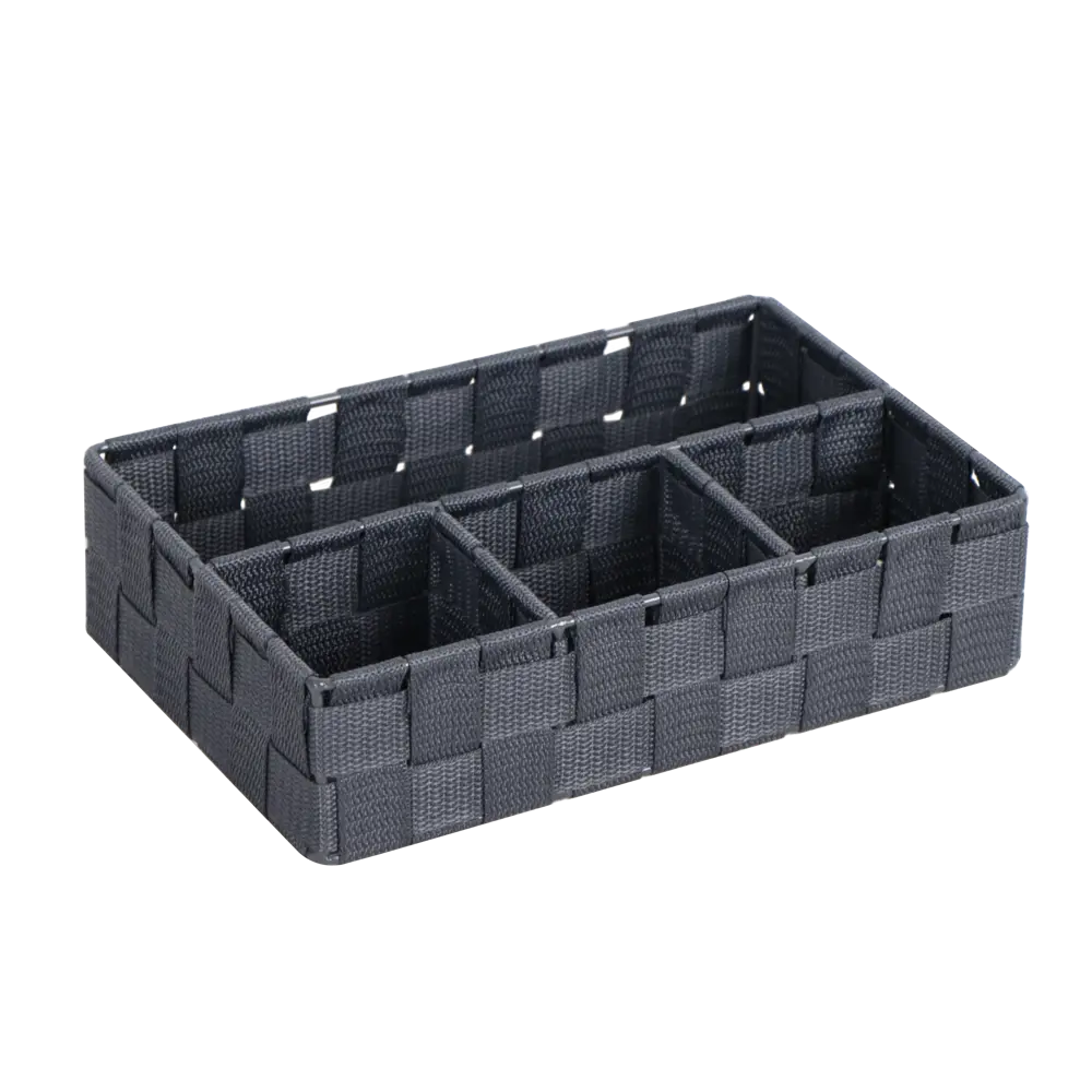 Корзина Sensea Silk с разделителями 26x17 см, цвет серый Без серии STLM-2122867