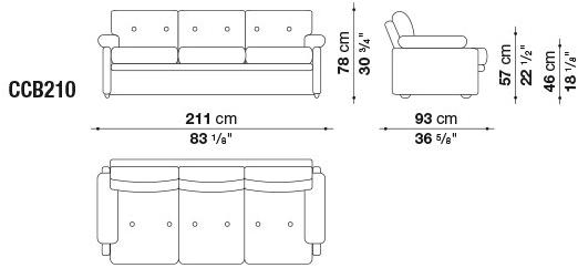 B&B Italia Кожаный диван Coronado sun-id-1487306 - Вид №3